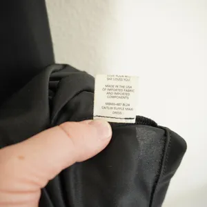 Show Me Your Mumu Size Medium Caitlin Ruffle Maxi Dress Black Formal Bridesmaid thumbnail 7