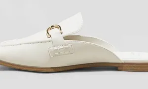 A New Day Women’s Cream Flats Mules Shoes Size 9 thumbnail 1