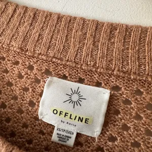 Aerie Offline Brown Open Knit Sweater‎ thumbnail 7