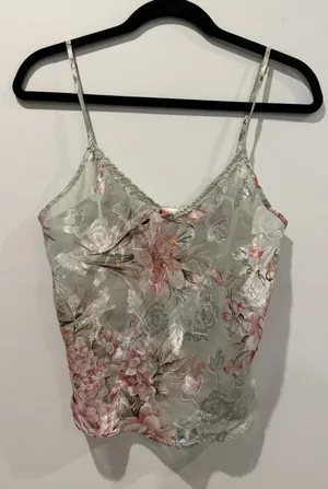 Vintage Inner Most Camisole XS Satin Mesh Sheer Lingerie Festival Twee Coquette thumbnail 1