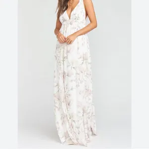 Show me your mumu floral maxi dress white and pink XS thumbnail 3