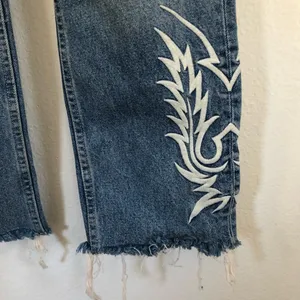All Saints Mazzy Embroidered Blue Jeans W29 thumbnail 5