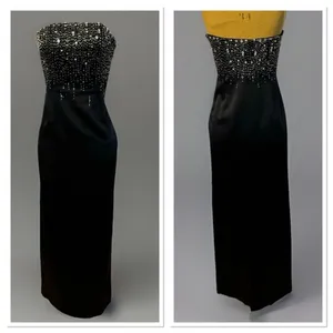 JASPER CONR AN Sexy Women's Long Evening Elegant Black Dress. Vintage thumbnail 2