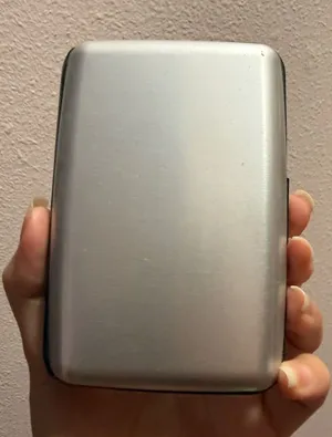 Sleek Silver Metal Card Wallet thumbnail 1