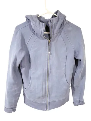 Lululemon Scuba Hoodie Women’s Blue Gray Full Zip Jacket Size 6 thumbnail 1