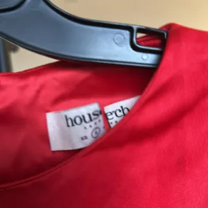 House of CB Sacha Red Satin Mini Dress‎ Long Flare Sleeve Bodycon Womens S thumbnail 7