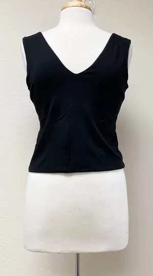 BOSS Hugo Boss Black V Neck Sleeveless Tank Top Size 6 thumbnail 1