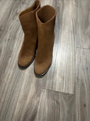Dolce Vita Tan Suede Ankle Boots Size 7 thumbnail 7