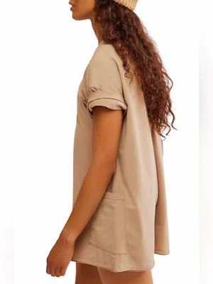 Free People Movement Hot Shot Tee Romper Size Medium thumbnail 2