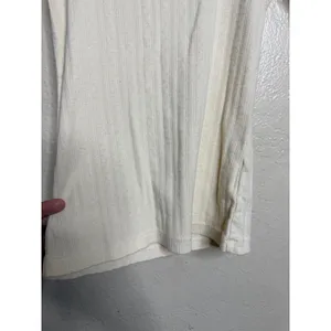 DÔEN Romy Tee S Cream Pointelle Cotton Scoop Neck Long Sleeve Top thumbnail 8