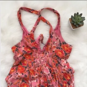 Free People Pink Washed Ashore Mini Dress NWT thumbnail 5