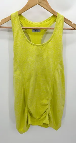 Athleta‎ Fastest Track Yellow Racerback Active Tank Top Womens Size Large 643266 thumbnail 1