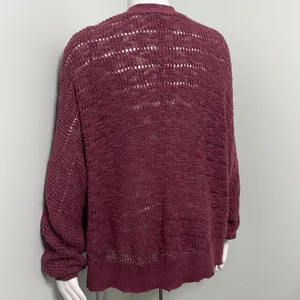 American Eagle Outfitters Blush Pink Knit Slouchy Grannycore Cardigan Medium thumbnail 6