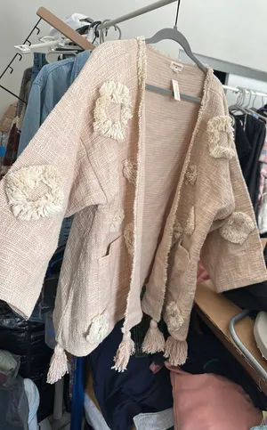 World market boho cotton Jacket Tan thumbnail 1