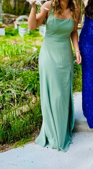 Sage Green Lulus Dress Maxi thumbnail 2