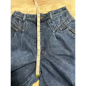 Rocky Mountain Jean Company Rockies High Waisted Western Size 30 11 VTG Pleated thumbnail 8