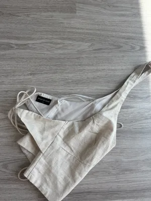White Fox Halter Crop Top thumbnail 4