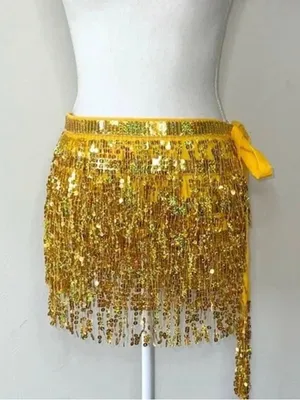 Gold Sequin Fringe Tie thumbnail 2