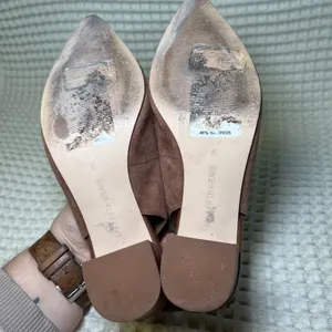 Saks Fifth Avenue Women Brown Pointed Toe Slingback Block Heel‎ Shoes Size 6 thumbnail 5