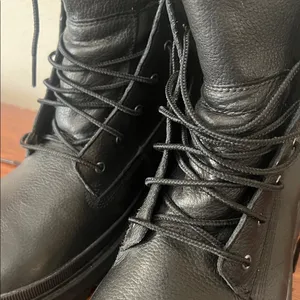 Timberland Ray City Black Combat Boots Lug Sole Leather Women’s 9.5 A2JNY thumbnail 13