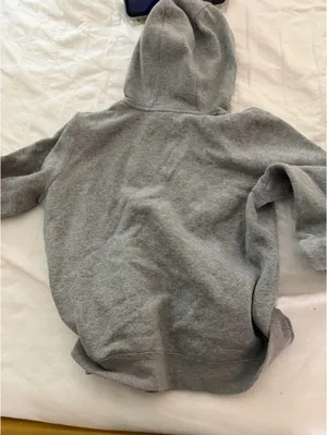 Grey Nike Sweatshirt Hoodie kids large thumbnail 2