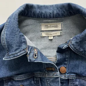 Madewell The Shrunken Stretch Jean Jacket Eco Edition Vintage Light Size Small thumbnail 3