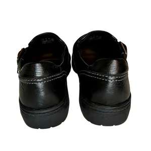 Clarks Women's Carleigh Jazz Slip Ons Heritage Casual Black Leather Size 7.5 thumbnail 4