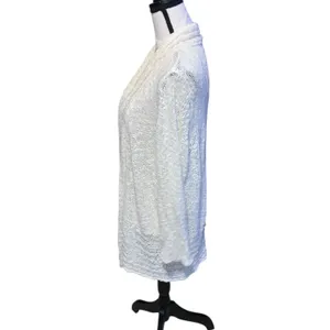 Fever Open-Front Cream Knit Cardigan Sweater Long Sleeve Casual thumbnail 3