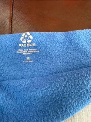PacSun Off the Shoulder Be Authentic to Yourself Blue Crewneck Sweatshirt thumbnail 4