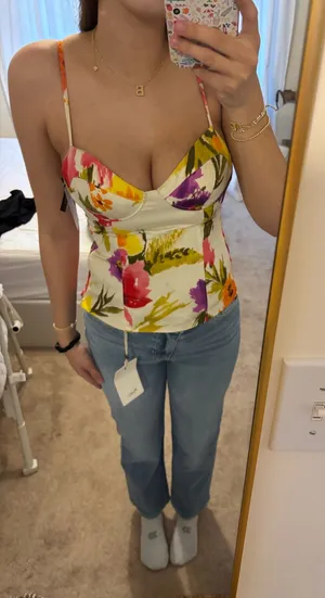 Vintage Floral Top Forever 21 thumbnail 1