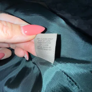 Vtg Wool Cashmere‎ Blend Blazer Dark Green Women 16 Pea Coat Single Breasted thumbnail 5
