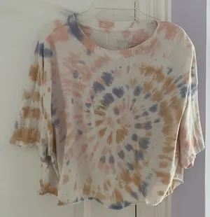 Flirtitude Cropped tie-dye T-shirt thumbnail 1