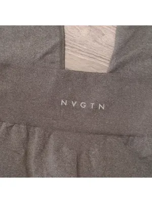 NVGTN gray cropped leggings size Large thumbnail 4