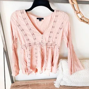 American Eagle Bell Sleeve Blouse thumbnail 1
