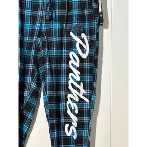 NFL Carolina Panthers Plaid Sleep Pants Women’s M Team Apparel Blue Black thumbnail 2