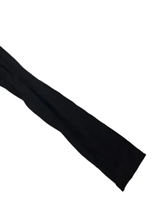 MW Luv (Made With Luv) Black Long Sleeve Wrap Crop Tie Waist V Medium Women's thumbnail 4