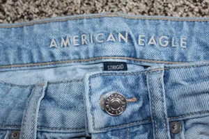 wide leg american eagle ripped jeans low rise thumbnail 2