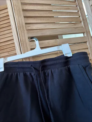 NWT All in motion Black Casual Drawstring Fleece Shorts Medium thumbnail 4
