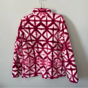 Patagonia Shibori Pink Diamond Tie Dye Synchilla Sweater Size Medium Fleece thumbnail 8