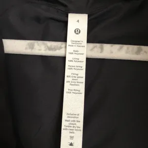 Lululemon Wunder Puff Cropped Vest Black Size 4 thumbnail 5