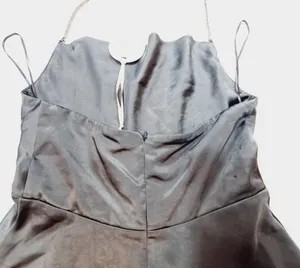 MORE TO COME Talia Diamond Dress in Grey Medium thumbnail 7