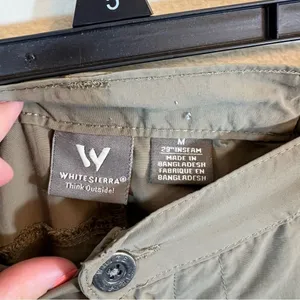 ✨ White Sierra Women’s Zip‎ Off Hiking Pants Medium thumbnail 7