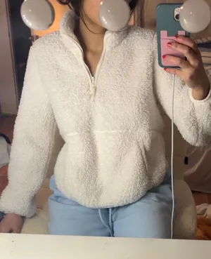 Target Wondershop Fleece Womens Small White thumbnail 1