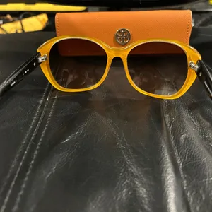 Tory Burch Brown Sunglasses with Gold Accent includes Tory Burch case thumbnail 5