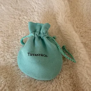 Tiffany & Co authentic blue suede bag thumbnail 2