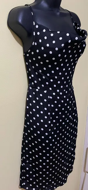 Black polka dot Cami dress New Size XS thumbnail 6