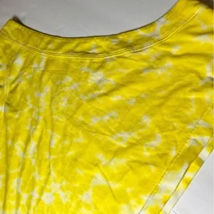 NWOT Lululemon All‎ Yours Cropped Cotton Tank Top Tie Dye Yellow Size 12 thumbnail 8