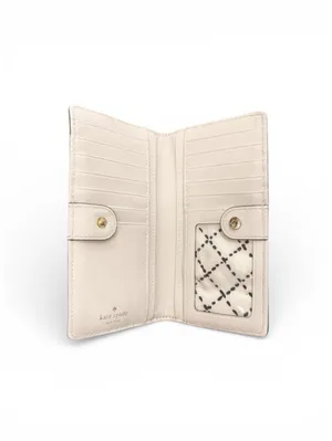 (RC) Kate Spade Laurel Way Stacy Bifold Wallet Pink Saffiano Leather Authentic thumbnail 3