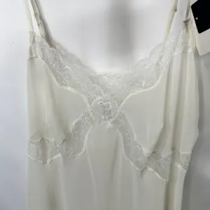 VTG Vanity Fair Modern Romance 36 Ivory Lace Slip Nightgown Sleepwear NWT 1808‎ thumbnail 6