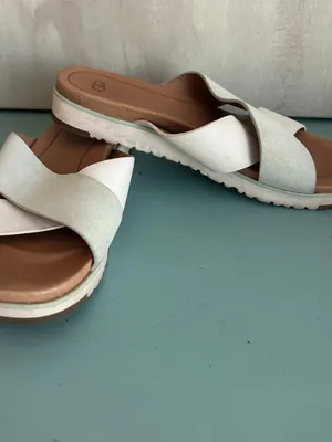 UGG Kari Sandal Leather Suede Pastel Women's Size 8 Slide Sandals thumbnail 11